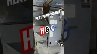 Heat pump and air handler install. Custom duct work. #hvac #hvacinstall #timelapse #satisfying #work