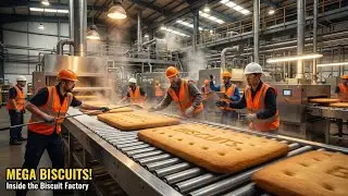 How Biscuits Are Made in a Mega Factory | Inside the Massive Biscuit Production Process