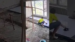 Very smart tool to help move floor tiles