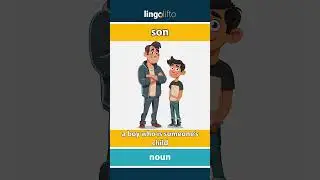🇬🇧 Son Meaning : Flash Card : Learn English Vocabulary