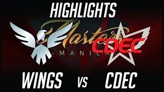 Wings vs CDEC Quarterfinals The Manila Masters China Highlights Dota 2 by Time 2 Dota #dota2