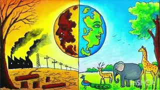 Save Earth  Poster Art🤩මිහිකත සුරකිමු🤩😘