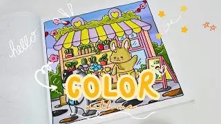Color with me | Fluffy Times by Didi Plums - Flower Shop | Ohuhu Alcohol Markers 🪴✨🌷
