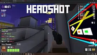Crazy drop shot on krunker.io