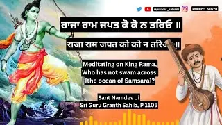 Raja Ram Japat Ko Ko Na Taryo | ਰਾਜਾ ਰਾਮ ਜਪਤ ਕੋ ਕੋ ਨ ਤਰਿਓ ॥ Sant Namdev Ji | Puneet Sahani