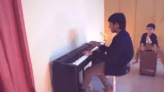 Lavender's Blue played by Ujaan with Riddhita | Piano & Cajon | Ujaan Chatterjee