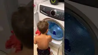 Laundry day! 👕 #laundry #help #chores #dwarfism #achondroplasia #toddlers #shortsfeed