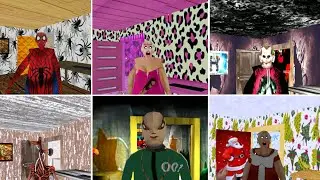 Spider joker granny horror vs santa old granny vs siren granny horror vs granny cheapter two squid +