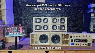 Tes power 4 chanel dan cara menghubungkan amplifier ke speaker / how to connect amplifier to speaker