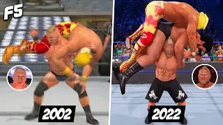 Brock Lesnar F5 - 20 years history in wwe games (From wwe sym to wwe 2k22)