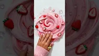Strawberry dream slime AI marketing video example | Slimey Pop #satisfying #slime