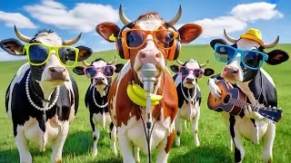 Funny DJ Cow Dance Compilation &ndash; Best of 2025!Cow Dance Beat &ndash;Cutest Farm Rave Ever  DJ Cow in djগরু