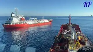 MT.SANTA LUCIA Bunker Ops with LPG Tanker  at Area 3 - Malta 