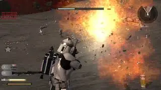 Star Wars Battlefront 2 (2005) Remastered mod  - Geonosis Asteroid Ring gameplay Republic