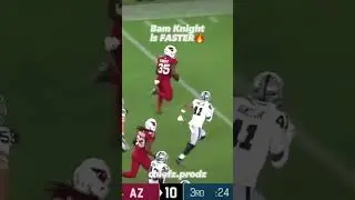 Bam Knight is FASTER🔥#shorts#nfl#cardnials#nfledit