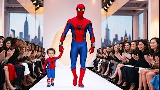 Ai-Fashion show Superhero with Cute Kids #cutekids #superherokids #dc #marvel