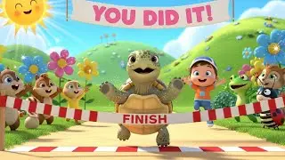 Oops! Baby Tortoise Missed the Finish Line | Nursery Rhymes for Kids & Baby Songs
