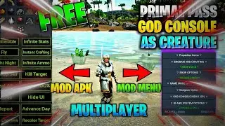 Ark Mobile Mod APK Free God Console || Unlimited Ambers No Ban || Mod Menu || Latest Version 