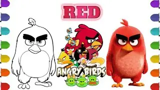 How to Draw Red From Angry Birds | Step by Step Tutorial 