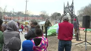Richmond unveils new cast-iron art gateway at Gilpin Community Farm