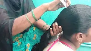black and oil hair combing **