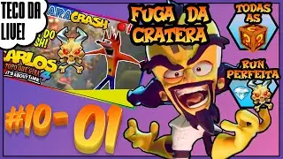 [TdL] Fuga da Cratera - Todas as Caixas + Run Perfeita! Crash Bandicoot 4 - MaraCrash #10-01