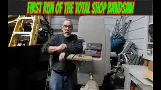 First run of the Total Shop Bandsaw and more!!  Treadmill Motor upgrade plans and coupler build!