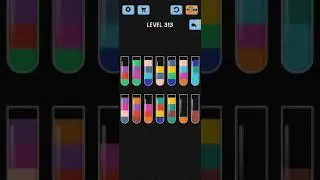 Water Color Sort Level 313 Walkthrough Solution iOS/Android