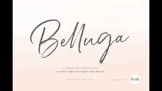 Belluga Brush Rough & Smooth | Sophisticated Handwritten Script Typography