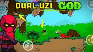 MINI MILITIA DUAL UZI GOD || MINI MILITIA GAMEPLAY #2 || SKULL BOMB