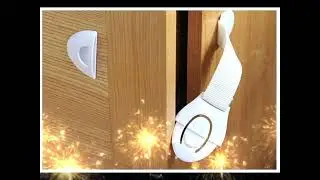 BABY PROOF SAFETY STRAP LOCK ADHESIVE CHILDPROOF LATCH FOR CABINETS & DRAWERS