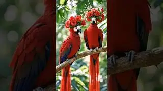 Beautiful Colourful Birds 🦜 #trending #birds #shorts #aivideo