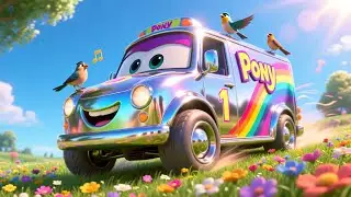 Learn 123s on Pony Van 🚐🐴 Fun Counting Song for Kids | Learn 123s with Ponies