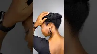 Simple Protective style for natural hair #khadijahwithah #protectivehairstyles #howto #naturalhair