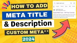 Как добавить метазаголовок и описание на сайт WordPress (используйте все, что хотите отобразить!!)