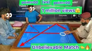 Big Match Raees Ahmed ￼(vs) sir Akram Full match 29 point Carrom board No skip full videos please￼￼
