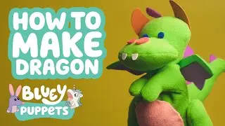 Bluey Puppets: How to Make Dragon 🐉🔥 | Brand New Series | Bluey