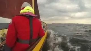 Drascombe Gig - Voyages of Tra Bhui - Viking Cruise Rally May 2104 - Crossing from Denmark to Sweden