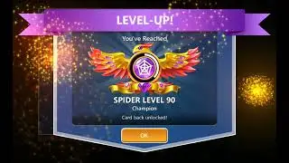 Spider Solitaire Four Suits Grandmaster level (level 89 Ace to 90 Champion) - last one minute