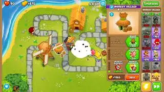 Bloons TD 6 - UPDATED Half Cash - Town Center - No Monkey Knowledge, Continues and Powers (20.1)