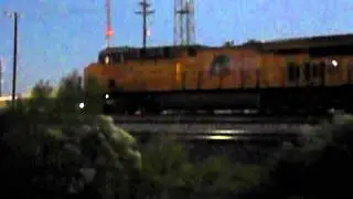 CSX 325 Meet UP 8005 With NS Power Night Houston,Tx 11-8-15