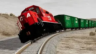 Trains vs High Speed Crashes 15 in BeamNG.drive | BeamNG High Speed