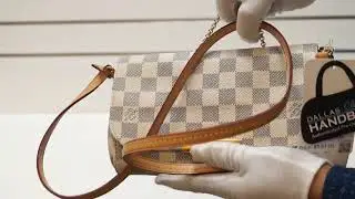 LOUIS VUITTON Favorite PM Damier Azur Crossbody Bag REVIEW |PRE-OWNED