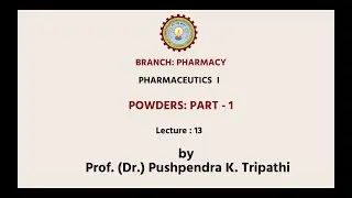 Pharmaceutics - I | AKTU Digital Education