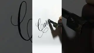 Calligraphy   name Carina    #shorts