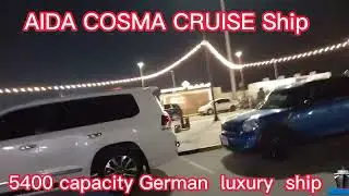#AIDA COSMA German Luxury Cruise ship Arsa  Mina Abudhabi  UAE.