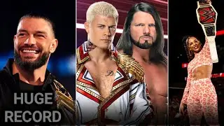Roman Reigns Make Huge Record and Profit to WWE !, Cody Rhodes vs Aj Styles,