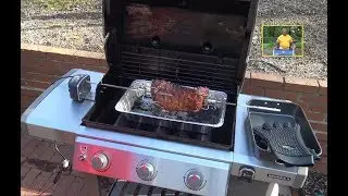 Rotisserie St. Louis Ribs, Weber Genesis II E-310 Propane Gas Grill