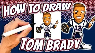 How to Draw Tom Brady for Kids - New England Patriots NFL Football