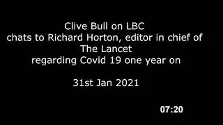 Clive Bull - Covid 19 one year on.